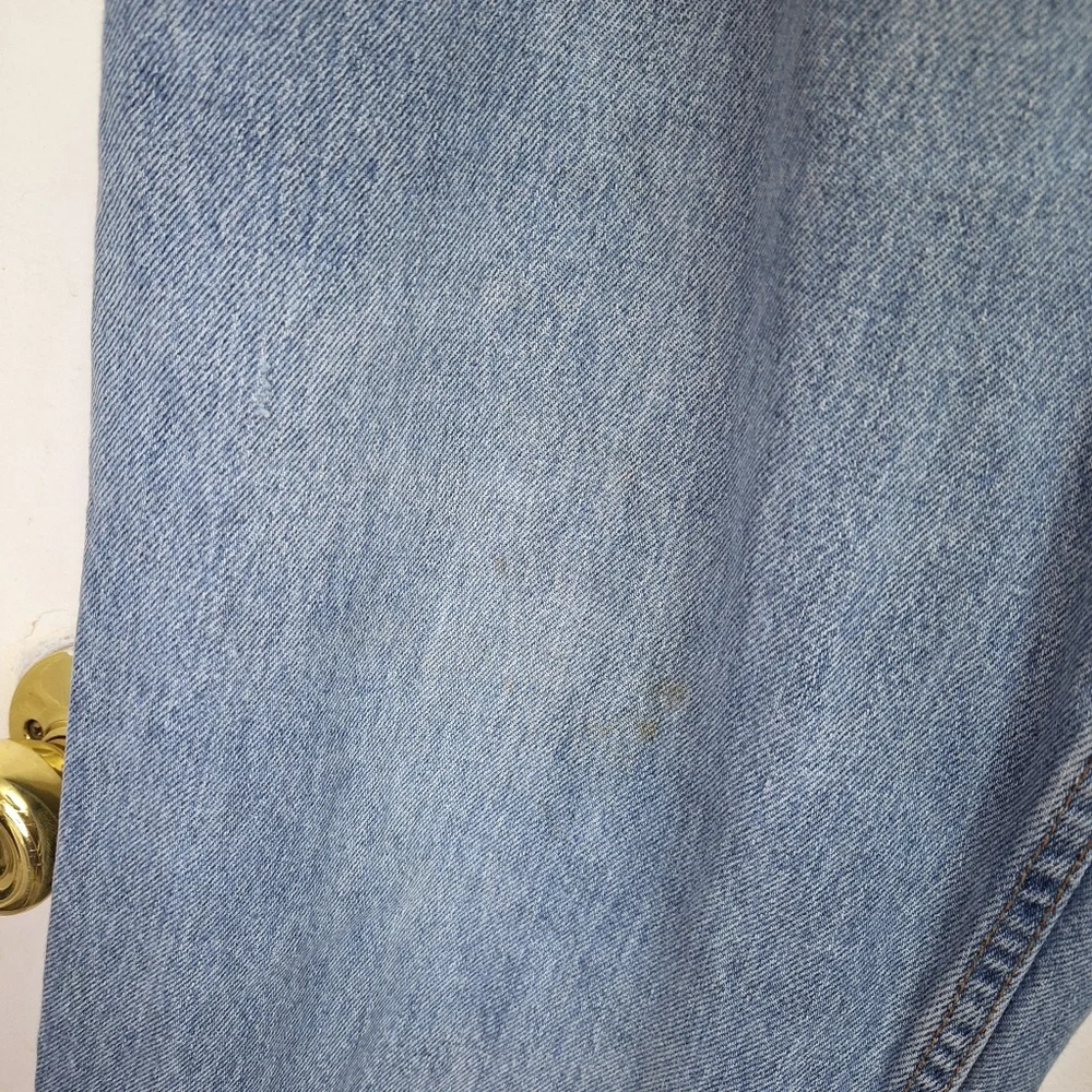 Vintage 90's Levis Silvertab Mens Denim Jeans Loose Baggy Pleated Lightwash Blue